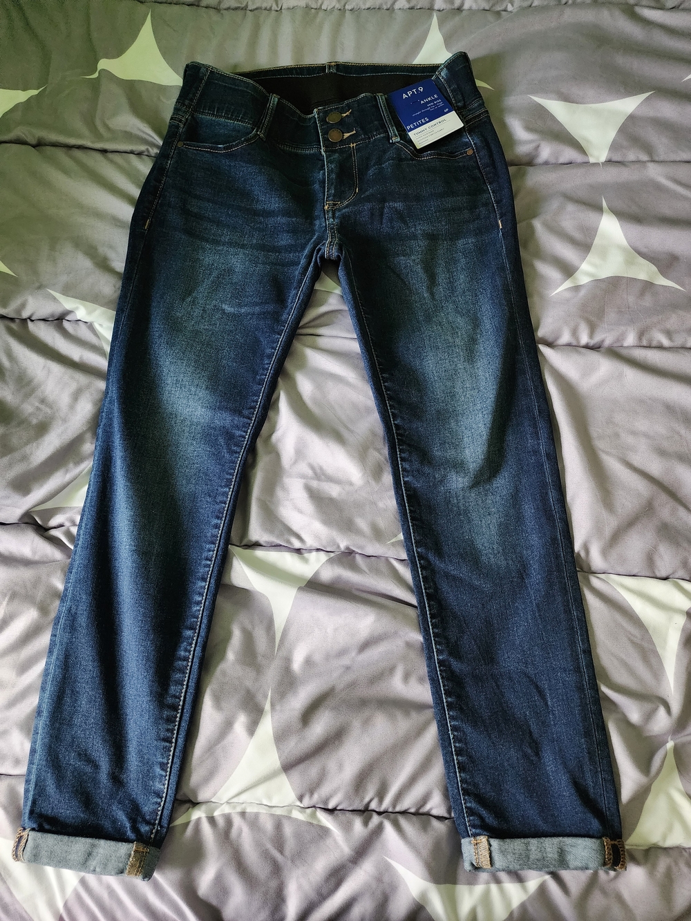 Apt. 9 Women's Dark Indigo Boyfriend Jeans